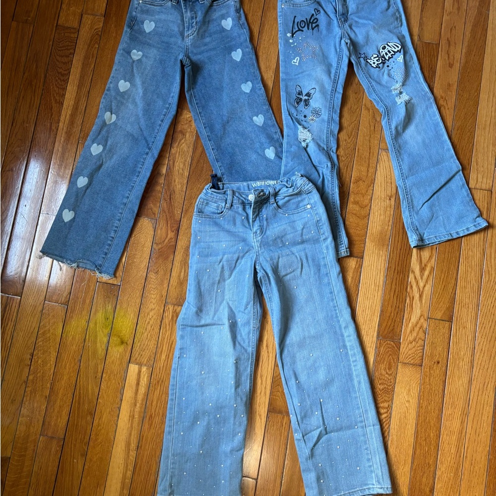 Wallflower Blue Flare Wide Leg Jeans